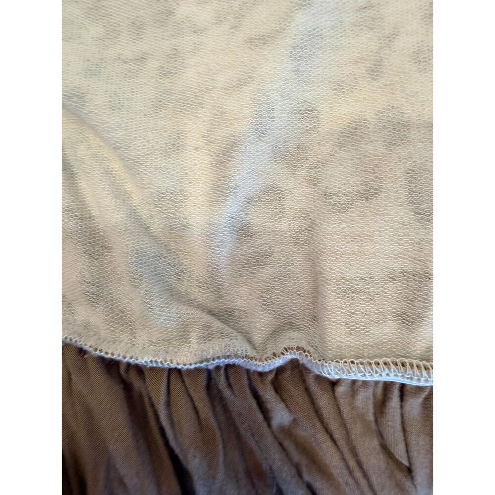 Leopard Print Midi Dress Boho Tie Waist Pleated Skirt Fall S - Picture 12 of 13